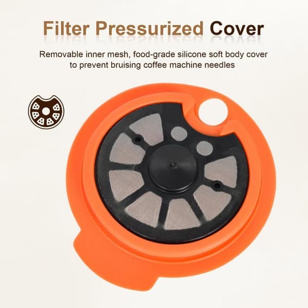 Reusable PP Coffee Pods 180ml - Refillable Pods with 51mm Tamper - Suitable for Bosch Machines