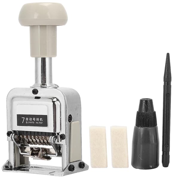 Numbering Machine Office Equipment School Supplies Automatic Transposition 7-Number Seal