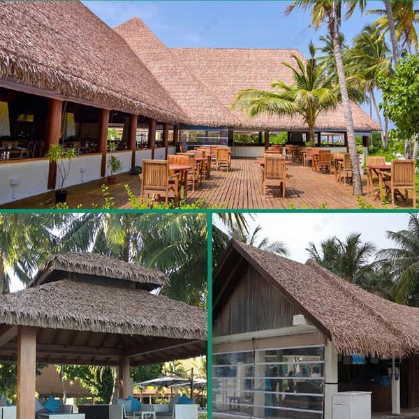 Artificial Thatch for Outdoor, Garden, Patio, Parasol Cover 1mx50cm, Thatch Panel, Palm Thatch