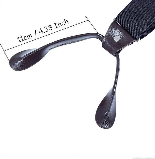 Herreknappseler Bred Elastisk - 35mm Y-form Justerbare Selar