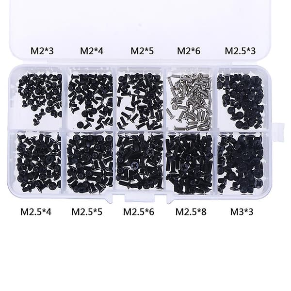 500 st Laptop Datorskruv Set Universal Skruv M2 M2.3 M3 Hfmqv {db} One Size One Size