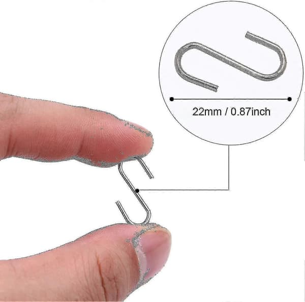 150 Stykker Mini S Kroge Forbindelsesstykker Metal S-formet Krog