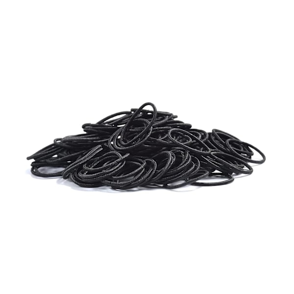 Små hårband, mjuka och bekväma gummiband, 100 hårband, svarta