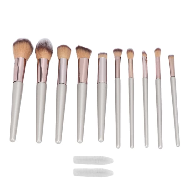 10 Pieces Makeup Brush Set Professional Portable Eyeshadow Foundation Blush Brush Cosmetic Tool