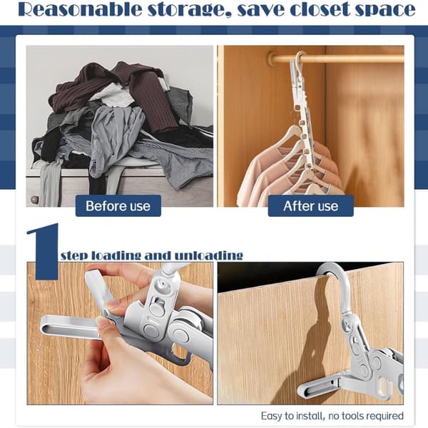 Two Grey Foldable Clothes Drying Racks, Portable Travel Drying Racks with Five Drying Holes, Suitable for Camping Trips