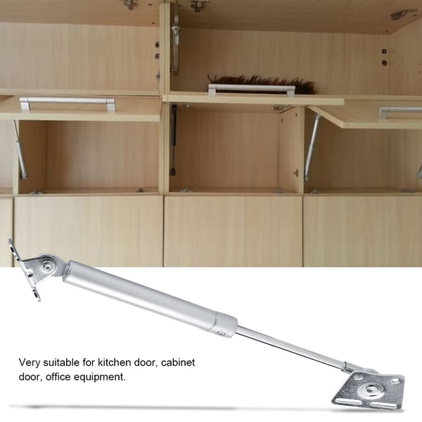 Door Lift Pneumatic Support Hydraulic Gas Spring Support For Kitchen Soft Cabinet Hinge Silver