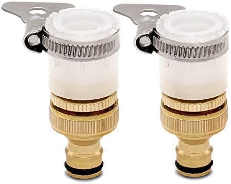 Universell badekar kran til hageslangeadapter, 1/2\" og 3/4\" 2 i 1
