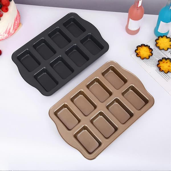 Kakeform Non-Stick Kakeform med 8 Rom DIY Bakeform for Sjokolade Dessert Kjeks Brød Jikaixiang