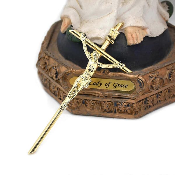 Crucifix Wall Cross 12 cm Catholic Gold Handheld Alloy Cross For Prayer