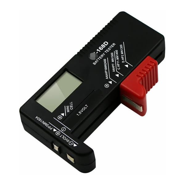 Universal batteritester Universal batteritester Digital batteritester Nøkkelløs batteri AA AAA CD 9V 1.5V Batterispenningskontroll