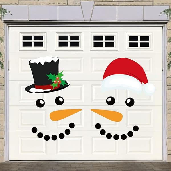 22 stykker julepynt til garageporte snemand M