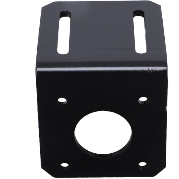 Alloy Steel Bracket for 42mm NEMA 17 Stepper Motor with Black Screws