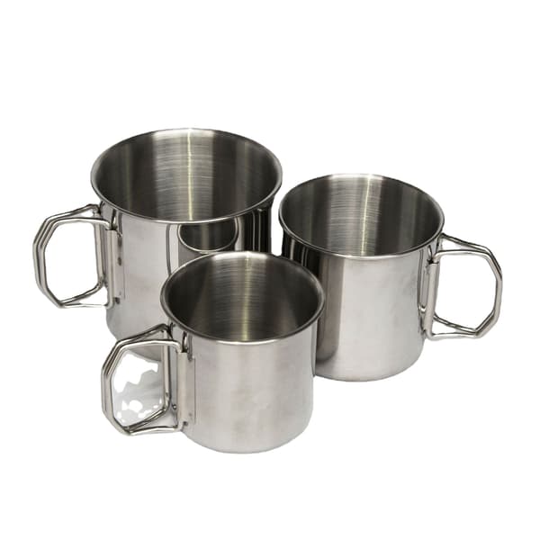 Klättervattenkopp camping 304 rostfritt stål mugg utomhus hopfällbar