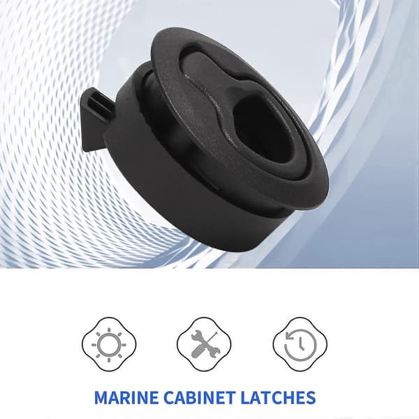 Flush Hatch Round Pull Latch 1/2'' Door Replace M1-63 Rv Marine