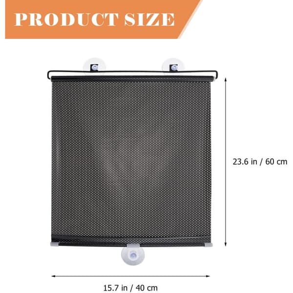 Telescopic Window Screen with Suction Cup, Nail-Free Balcony Blind, Compatible with Various Windows