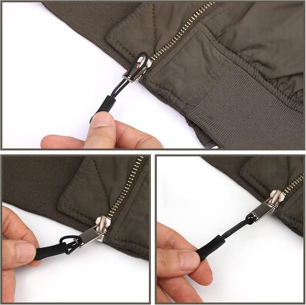 (Black) 30 Pcs Replacement Zippers, Zipper Sliders, Replacement Zippers for Pants, Coats, Bags, Boots