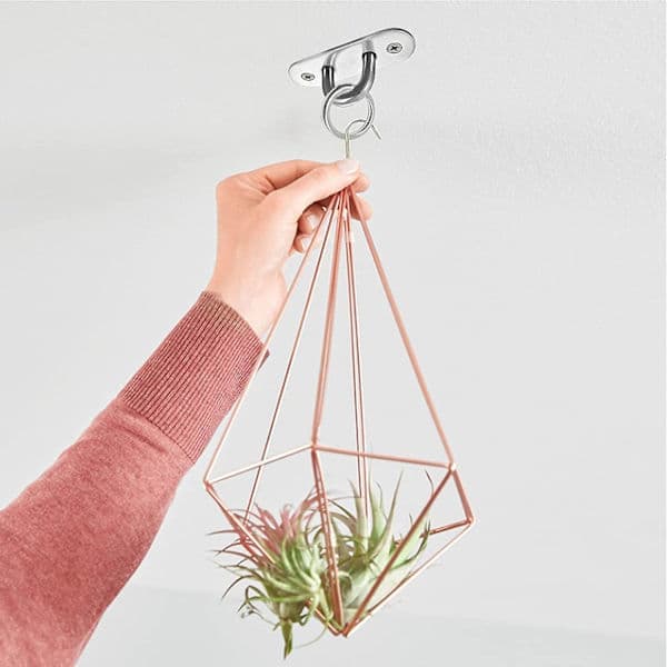 Stainless Steel Ceiling Mount - Heavy Duty M6 Wall Hook with Screws for Hammock, Punching Bag, Yoga, Stand