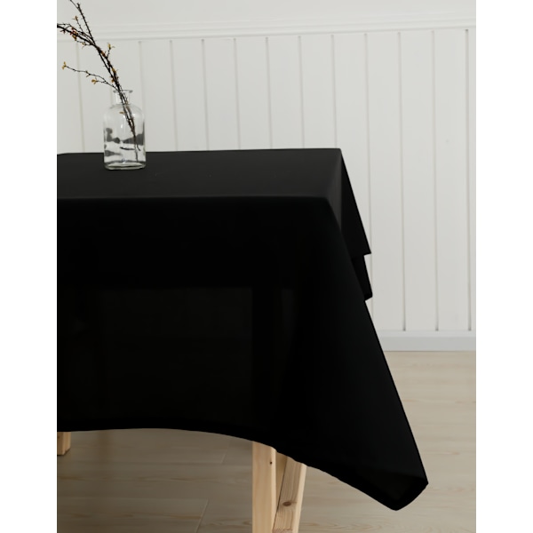 Svart rektangulär bordsduk 152x213 cm för 122 cm bord [JUN]