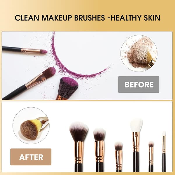 Makeupbørsterenser Tørremaskine Spinner Makeupbørsteværktøj til alle størrelser børster
