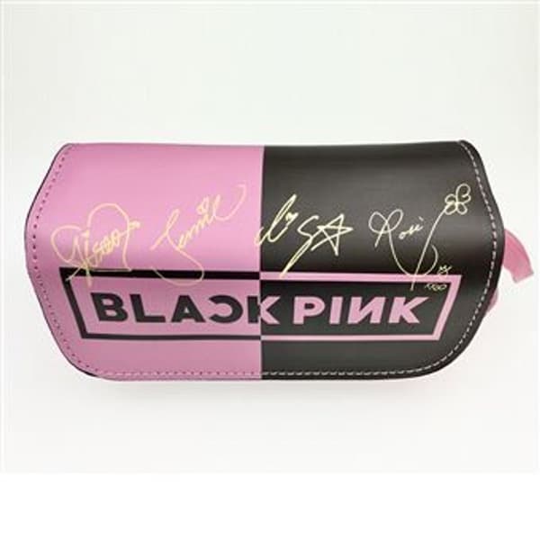 Pencil Case - Black PINK -2 Compartments- Multicolored KLB