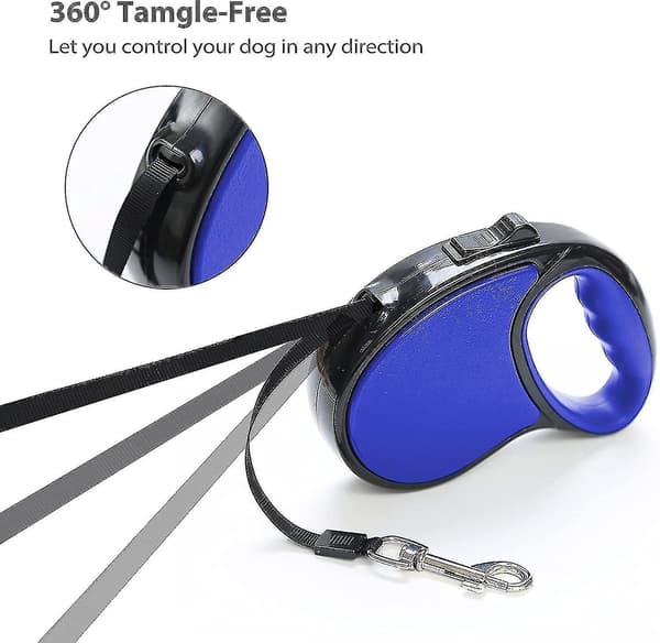 Retractable Dog Leash, Extendable Leash for Small and Medium Dogs, Nylon Extendable Leash, Strong