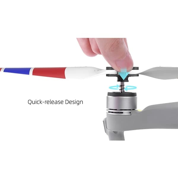 Air 2S Propeller Tyst Propeller Vikbar 7238F Propeller för DJI Mavic Air 2/Air 2S Drönartillbehör (Blå Vit 4-pack)
