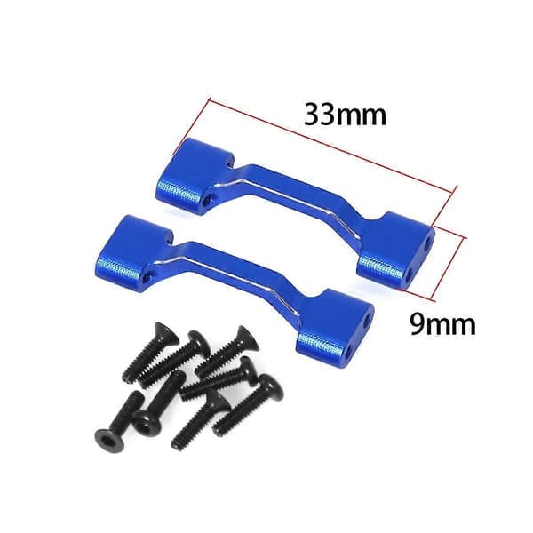RC Bil Oppgradering Sidepanel Skinnsett for 1/18 Mini Børstet RC Bil Oppgraderingsdeler Blå