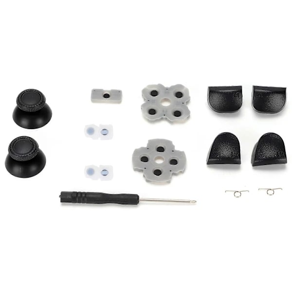 Replacement Kit for PS5 Controller, Conductive Rubber Pads, Rocker 3D Plastic Cover, L1 L2 Replacement Buttons
