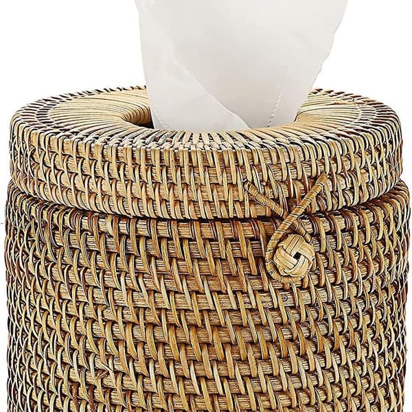 Rund Rattan Stofholder, Dekoration
