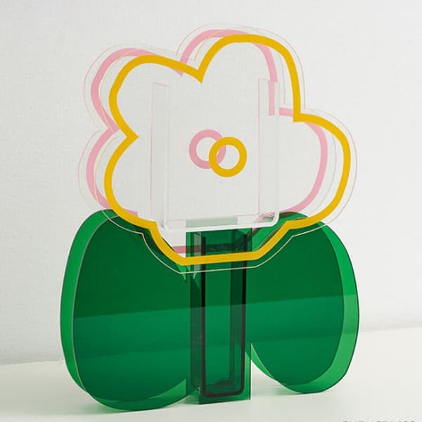 Akrylvase Makeupbørste/Penholder Elegant Moderne Samtidigt Design Vase til Hjem Bryllupsdekoration A