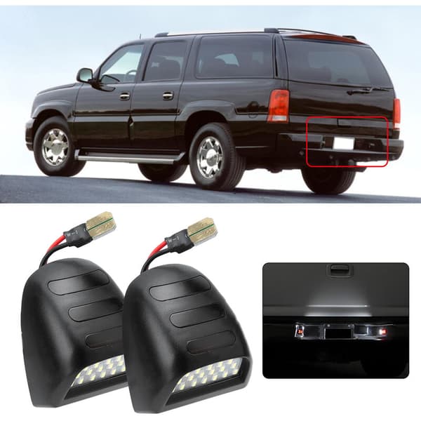 2 st LED-skyltbelysning passar för Chevy Silverado 1500 1999-2013 DC12V