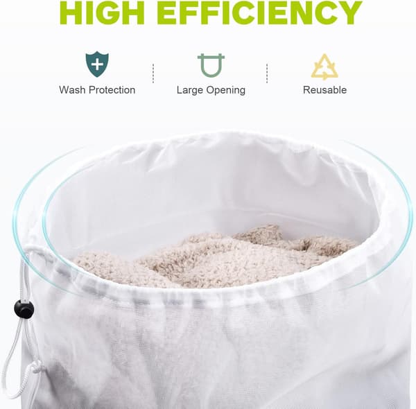 (2-pack) XXL Laundry Net, 50 x 60 cm Large Laundry Bag, Laundry Bag with Drawstring, Reusable Laundry Bag Washing Machine, for Underwear Blouses Shirts