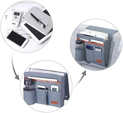 Felt Bedside Caddy, Organizer for Bed Sofa Hanging Bed Storage Bag, for Bottle, Magazines, Remote Control, Phone, Tablets and Books
