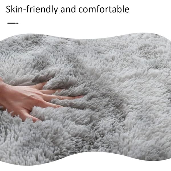 4-piece Bathroom Mat Set Soft Microfiber Non-Slip Absorbent Thick Rugs for Bathroom and Kitchen Blue blue blue