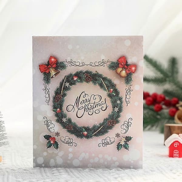 God Jul Pop Up-kort, 3D Pop Up-gratulasjonskort til jul, Pop Up-julekort, Julekort 3D