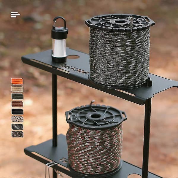 Outdoor Multifunctional Spool 9-core Paracord Rope 4mm Thick Binding Rope Clothesline Tent Wind Rope Climbing Rope