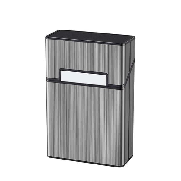 Metal Cigarette Case for 20 Regular Cigarettes - Magnetic Closure, Moisture-proof, Pressure-resistant and Shockproof Black