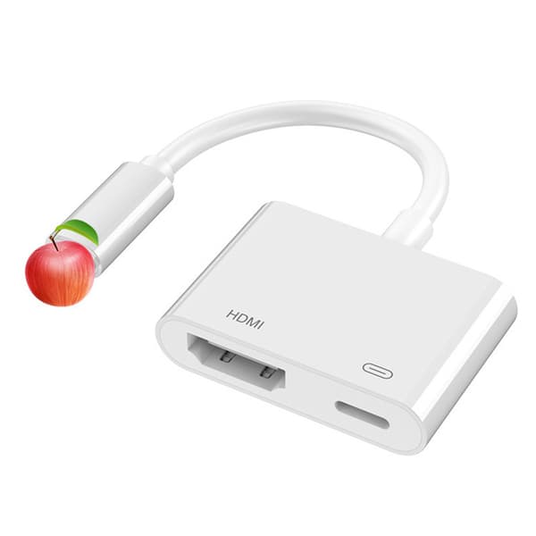 Apple Lightning–HDMI-kaapeli samalle näytölle Apple-puhelimelle