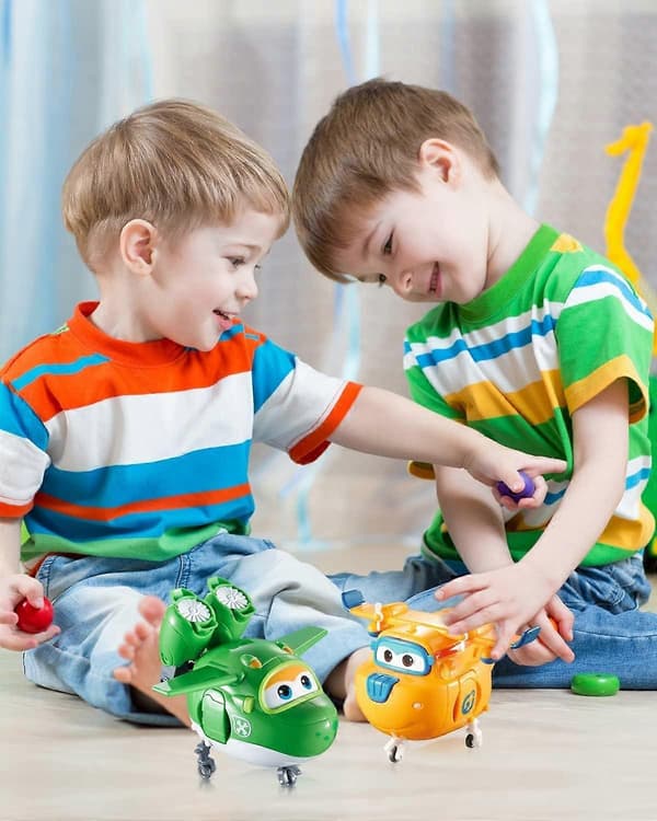 Super Wings Donnie 5\" Transformerende Figur Enkel Transformasjon Førskolebarn Gaveleker [DB]