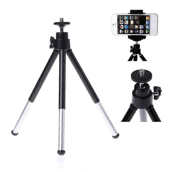 Universellt Mini Bärbart DSLR-kamera Mobiltelefon Stativhållare Stöd