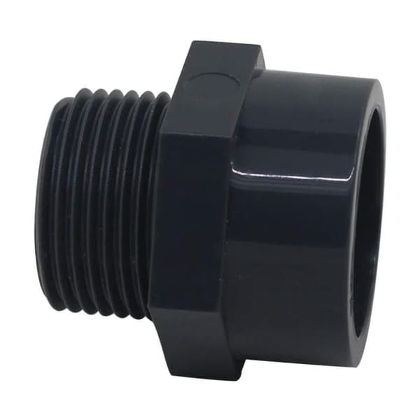 PVC Gängad ände 40mm (1-1/4\")
