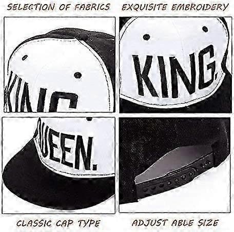 Baseballlippis rakastajille, pariskunnille, brodeerattu räppärilippis - 2 kpl (tyyppi 3)