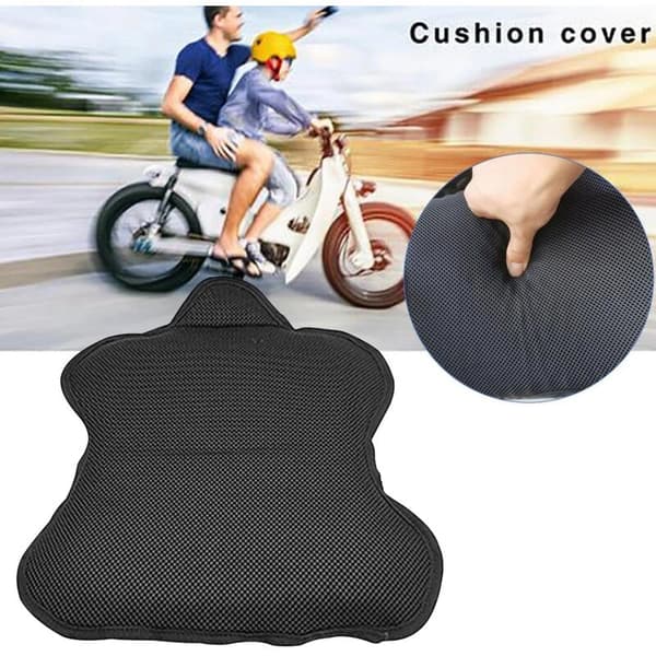 Universal Motorcycle Air Seat Cushion Cover Cooling Inflatable 3D Breathable Non-slip Mat