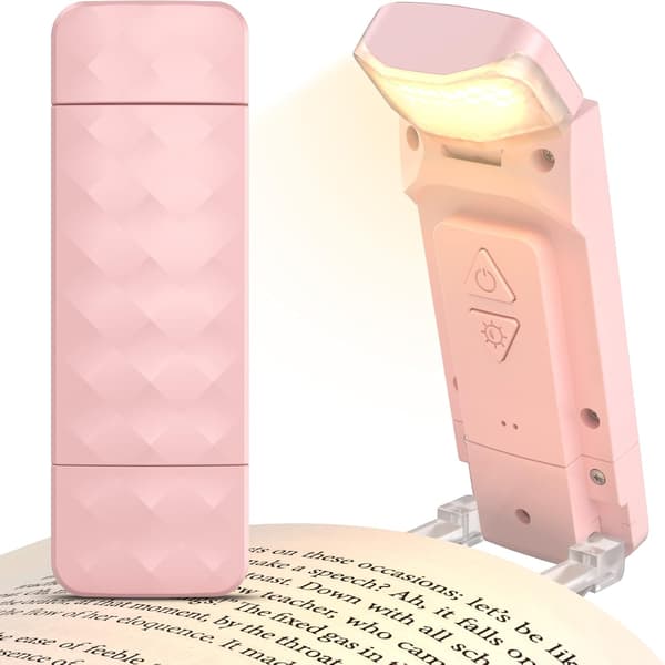 1 stk leselys (rosa), boklampe leselys for lesing