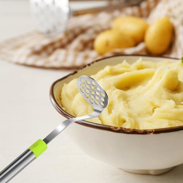 Potatispress i rostfritt stål, potatisstöt, matpress