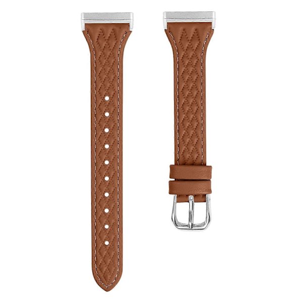 Timanttikuvioinen huippunahkainen kellonranneke Fitbit Versa 3/Sense Multicolor Style E -kelloon Multicolor Style E