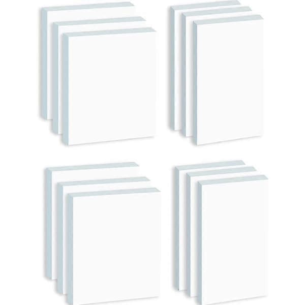 12-pack 600 ark Transparenta Sticky Notes, Klara Sticky Notes - Stick för Annotering