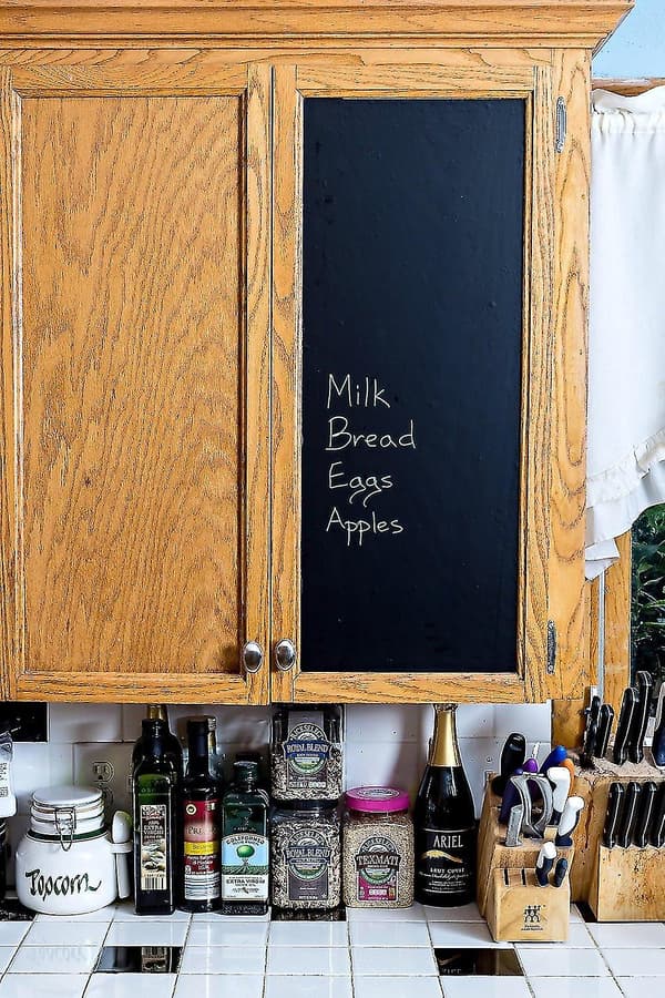 2 x Removable Blackboard Sticker with 5 Chalks Self-Adhesive