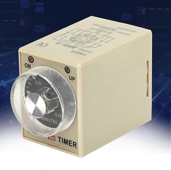 220VAC 6 Minutters Strømforsinkelsestimer Tidsrelé AH3-3(6M)