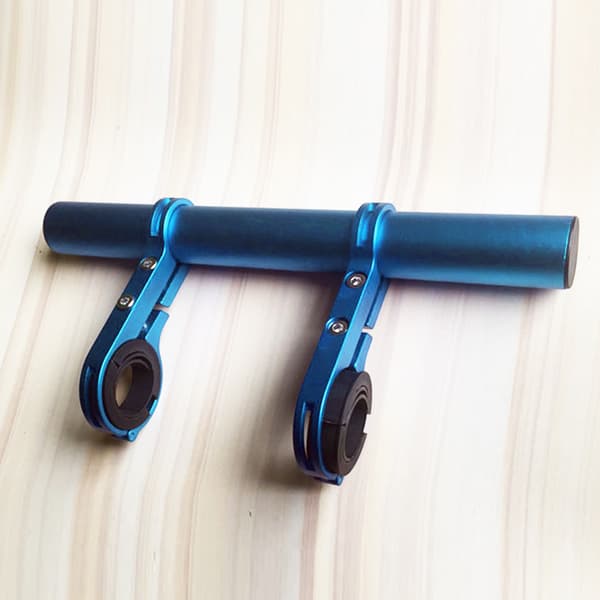Multifunctional Bicycle Handlebar Extension Frame, Extension Bracket, Bike Light, Flashlight Holder, Bicycle Equipment, Blue Double Bracket (20m)